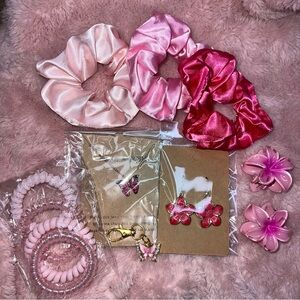 Make A Wish - Butterfly Neckline, Keychain, Hawaiian Mini Clips and Earrings Set